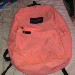 peach jansport backpack